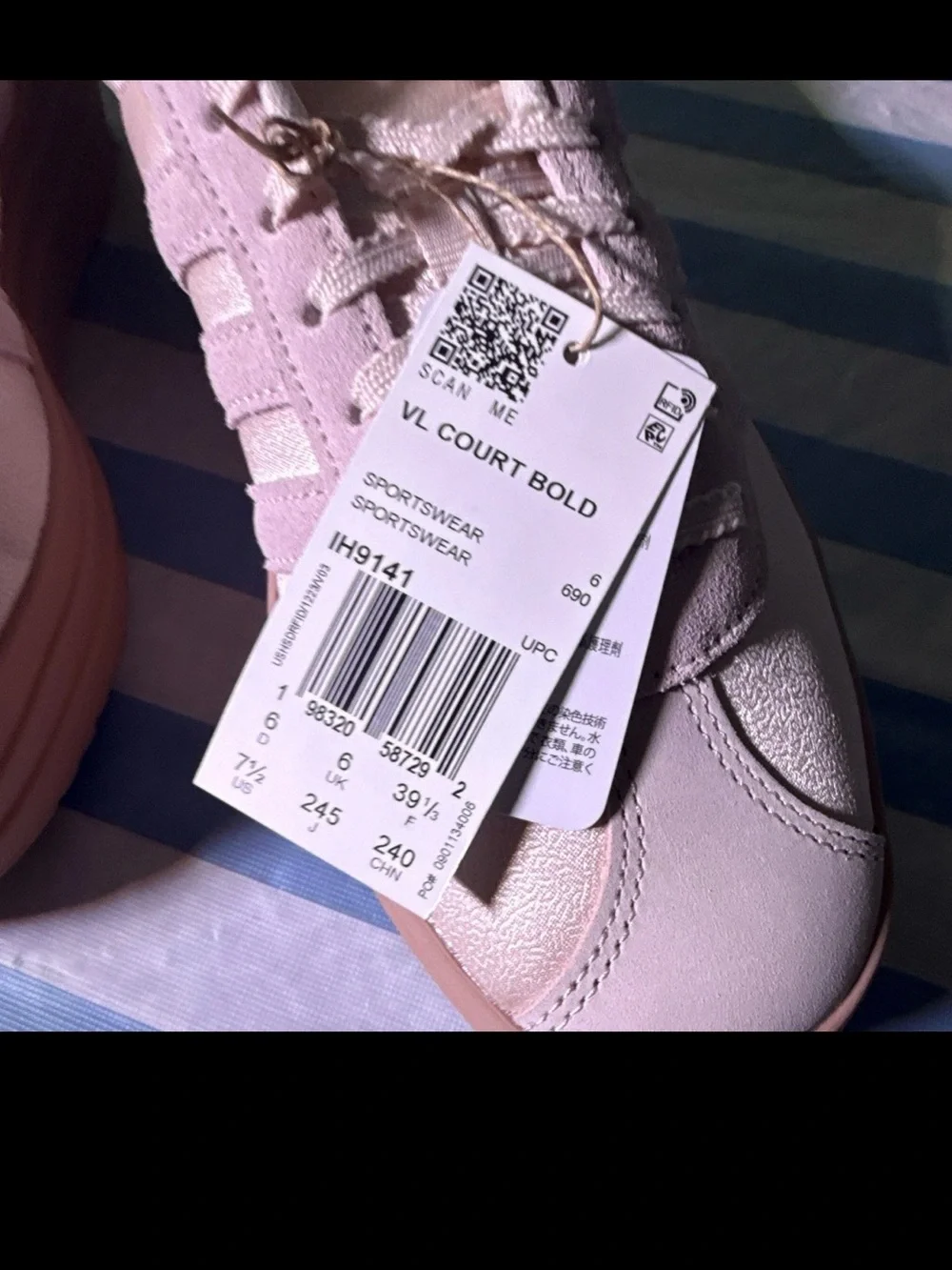 Adidas VL Court Bold Platform Wonder Quartz Pink Womens 7.5 Mens 6.5 IH9141